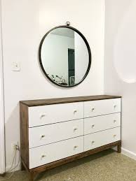 Gave My Ikea Tarva Dresser A Mid Century Modern Makeover Diy Ikea Tarva Dresser Ikea Dresser Makeover Ikea Hack