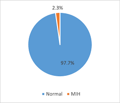 Pie Chart Showing The Percentage Of Mih Within The Sampled