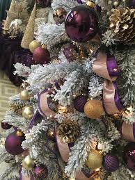Purple Rose Gold Pink White Christmas Tree Purple Christmas Tree Ribbon On Christmas Tree Purple Christmas Tree Decorations