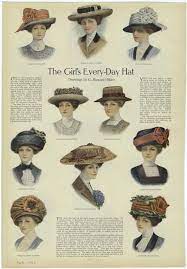 The Girl S Every Day Hat Id 824523 Nypl Digital Gallery Hats Vintage Victorian Hats 1910 Women