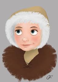 Eskimo Girl. 2012 www.rubyleedesign.com  www.facebook.com/pages/Ruby-Lee-Art/148755635190750