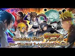 Naruto Blazing Running Start Blazing Festival Summons Naruto Ultimate Ninja Blazing Youtube