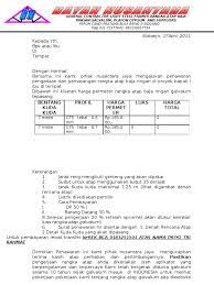 Surat ini juga memberikan informasi secara jelas mengenai berapa biaya yang harus dikeluarkan. Contoh Surat Penawaran Jasa Konstruksi Baja Bagikan Contoh