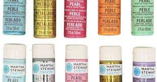 Martha Stewart Crafts Pearl Metallic Acrylic Craft Paint Set 2 Ounce 32310 10 Colors Martha Stewart Crafts Acrylic Craft Paint Paint Set