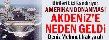 76 yıl önce japonya tarafından batırılan amerika birleşik devletleri'ne ait savaş gemisi 'uss lexington'ın. Amerikan Donanmasi Akdeniz E Neden Geldi
