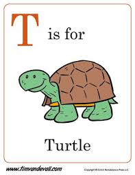 T Is For Turtle Letter T Coloring Page Pdf Alphabet Printables Abc Flashcards Alphabet Book
