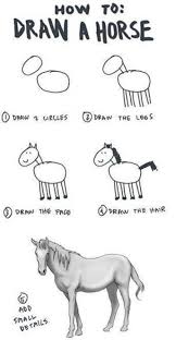 How Step By Step And Easy To Draw Things Seem To Be Humor Horses Book Drawing