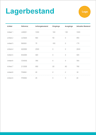 In diesem workshop erfahren sie, wie sie in ms excel 2013 und 2016 vorlagen zur wiederverwendung mit vordefinierten rechenschritten, einem layout ihrer wahl. Lagerbestand Und Inventar Kostenlose Vorlage In Excel Zervant Blog