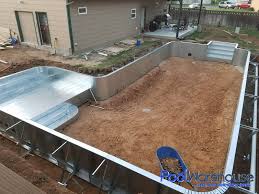 Inground pools are a major construction project involving excavation, cement work, plumbing, electrical wiring and more. Kansas Inground Pool Kit Construction Pool Warehouse Pool Kits Homemade Swimming Pools Diy Swimming Pool