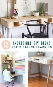 Ultimate list of diy computer desk ideas with detailed plans! 12 Easy Desk Builds For Distance Learning Ugly Duckling House