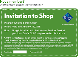 Sams Club Coupons Free Day Entrance As Non Member At Sams Club Sam S Club Coupons Sams Club Club