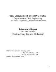 Laboratory universal material testing laboratory equipments. Lab Report Concrete Docx The University Of Hong Kong Department Of Civil Engineering Civl1113 Engineering Mechanics Materials Laboratory Report Test Course Hero