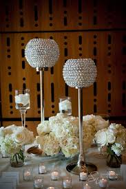 2 pieces pillar candle holders. Crystal Globes And White Flowers Create Highs And Lows With Crystal Globes And St Crystal Centerpieces Crystal Candle Holders Centerpieces Candle Centerpieces