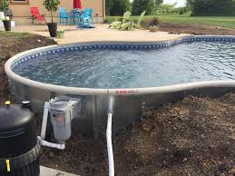 How to install a vinyl swimming pool liner a pool kit. Crown Pool Affordable Semi Inground Pools In The Dfw Area