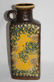 Dumler Breiden Keramik Vase 617 40 Fairytale Domino Selten Hohe 40 Cm Top Antiquitaten Kunst Design Stil 1 German Ceramics Vase West German Pottery