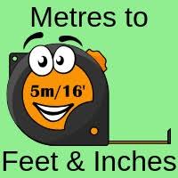 1 feet = 12 inches. Metres To Feet And Inches Converter Plus Yds Ft In To M Or Mm Conversion