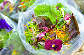 You might love looking at the colorful flowers of spring and summer, but did you know that you can eat some of them, too? Spring Salad Mix With Edible Flowers Stock Photo Picture And Royalty Free Image Image 1080181