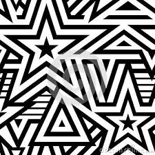 Black And White Strips Background Modern Seamless Stars Background Star Background Striped Background Vector Pattern