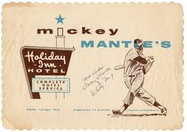 The Mickey Mantle Holiday Inn sat where modern day Lowe's is located 📍2600  S Rangeline ______ JOPLIN, Mo. — “Photo from 1957, at 2600 Rangeline Rd.  Joplin,Mo. The only Holiday Inn to