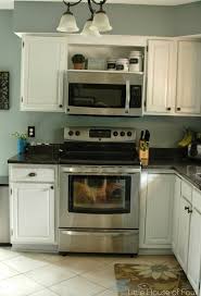 Collection by small space place. Diy Microwave Shelf Above Stove Novocom Top