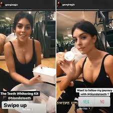 Georgina Rodriguez Utiliza El Producto Favorito De Las Celebrities Para Blanquear Sus Dientes Georgina Rodriguez Barriga Embarazada Barriga