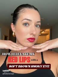 How I Elevate My Red Lip w/ a Soft Brown Smoky Eye