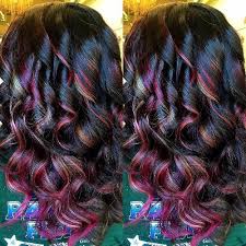Your burgundy hair with highlights will look wonderful, this is a technique that makes the color black with some inclusions of ruby tones, which will give a lot more volume to your hair, if your hair is wavy, your waves will look much more predominant and feminine. Burgundy Hair 50 Vivid Hues Shades You Ll Just Love Wearing This Fall Hair Motive Hair Motive