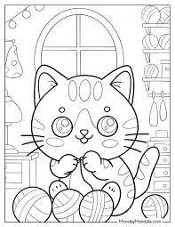 69 Cat Coloring Pages (Free PDF Printables)