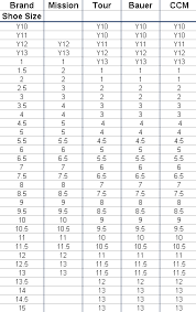 14 hockey skate fit comparison bauer skate blade chart