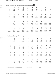Mastering Math Facts Rocket Math Math Fact Worksheets Mastering Math
