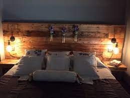 pallet headboard with lights headboard with lights barnwood headboard diy pallet headboard