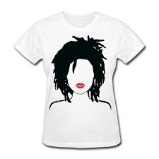 Womens Tee Spreadshirt Natural Hair Locs Lipstick Womens T Shirt