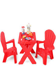 Red Outdoor Plastic Kids Activity Picnic Table Chair Set Children Play Furniture Kids Table Chair Set Play Table Chairs Kids Drawing Table