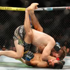 After his win tonight Bryce Mitchell is tied for 3rd place for most  featherweight wins (2018 to present). 10