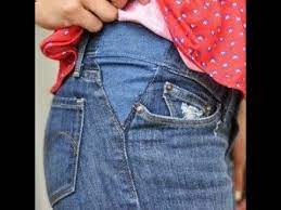 How do you hang jeans on a hanger? How To Alter Resize Waist In Jeans Diy Youtube