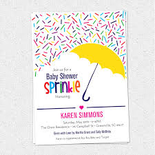 Our wide variety of diy online baby shower invitations can help you set your. Sprinkle Baby Shower Invitations Raining Rainbow Sprinkles And Umbrella Colorful Set Of 10 Sold By Ohcreativeone Llc On Storenvy