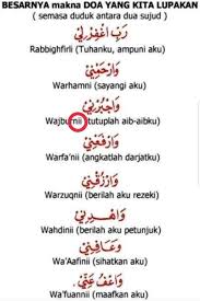 Jika duduk ini dibutuhkan karena fisik yang lemah, usia senja, sakit, dan yang semisalnya, dia duduk dahulu lalu bangkit. Ameer Pa Twitter Doa Duduk Antara 2 Sujud Hujungnya Itu Perlu Dibaca 2 Harakat Dalam Bulatan Yg Bermaksud Ku Kalau Di Baca Pendek Hanya Bermaksud Tutuplah Aib Aib Yg Tak Memberi Apa Apa Makna