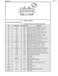 The direct measurement of the air entering the. Chevrolet Car Radio Stereo Audio Wiring Diagram Autoradio Connector Wire Installation Schematic Schema Esquema De Conexiones Anschlusskammern Konektor