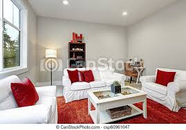Enjoy free shipping on most stuff, even big stuff. Guest Modern Living Room Interior With Red Pillows And Rug Canstock