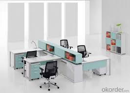 Table, basic article of furniture, known and used in the western world since at least the 7th century bce, consisting of a flat slab of stone, metal, wood, or glass supported by trestles, legs, or a pillar. Office Furniture Work Station For 4 People Real Time Quotes Last Sale Prices Okorder Com