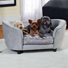 Enchanted Home Pet Quicksilver Sofa Dog Bed In Gray 34 L X 20 5 W Dog Sofa Bed Pet Beds Pets