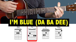 View our fsus2 guitar chord charts and voicings in open d tuning with our free guitar chords and chord charts. I M Blue Da Ba Dee Easy Guitar Tutorial Eiffel 65 Chords Youtube
