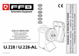 Mode D Emploi Ffb U 228 Equilibreuse De Roues Anglais Telecharger Pdf Zip