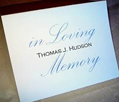 All of the above examples can be pieced together to form your personalized funeral thank you card wording. Amazon Com 50 Personalized Note Cards With Name Or Initials Funeral Thank You Notes Memory Cards Sympathy Cards Sets Of 50 Or 20 Plus Matching Envelopes Blank Inside Office Products