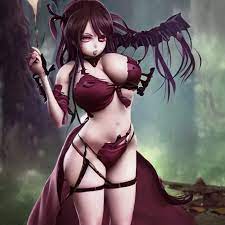 full body of The Cute Undead Girl big boobs, Anime... | OpenArt