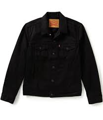 Levi 039 S Reg The Trucker Denim Jacket L In 2021 Black Denim Jacket Denim Jacket Black Denim Jacket Men