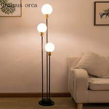 Modern Simple Glass Ball Floor Lamp Living Room Bedside Lamp Creative Personality Fash Lamps Living Room Floor Lamps Living Room Floor Lamps Living Room Modern