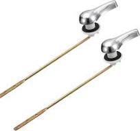 uxcell 2pcs Toilet Handle Replacement Universal Front Mount ...