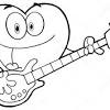 Free printable guitar coloring pages. 1