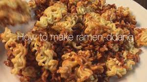 How to make crispy ramen-ddang recipe (super easy!)  Korean snack - YouTube
